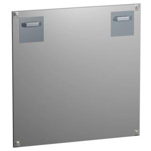 Pack de 4 attaches adhésives en métal 10x10 cm charge 4 kg - accrochage tableau dibond alu plexi - Artiteq