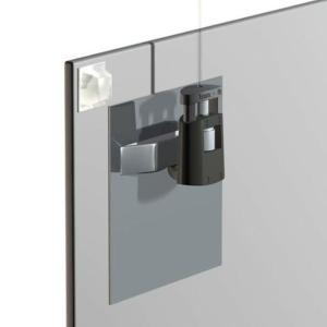 Pack de 4 attaches adhésives en métal 10x10 cm charge 4 kg - accrochage tableau dibond alu plexi - Artiteq